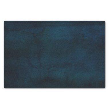 Navy Luster Dark Blue Watercolor Texture Wedding Tissue Paper