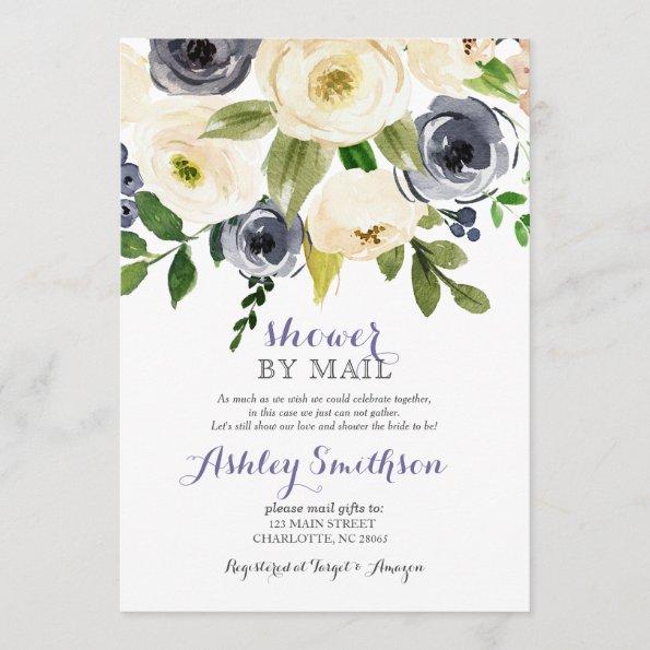 Navy Shower by Mail bridal shower Invitations