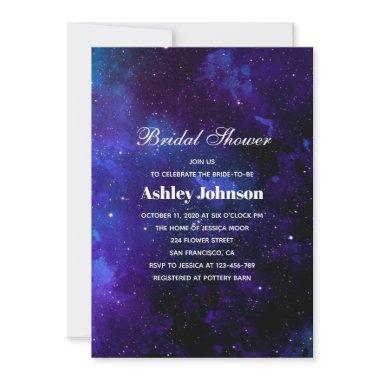 Navy space. Night stars. Modern