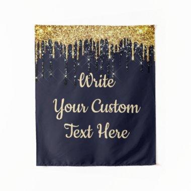 Navy Wedding Photo Booth Backdrop Anniversary Drop