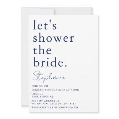 Navy White Simple Modern