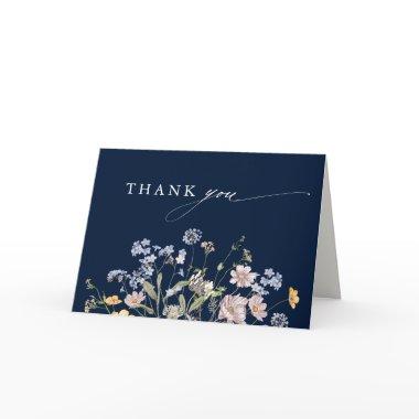 Navy Wildflower Meadow Garden  Thank You