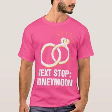 Net Stop Honeymoon Wedding Party Husband And Wife1 T-Shirt