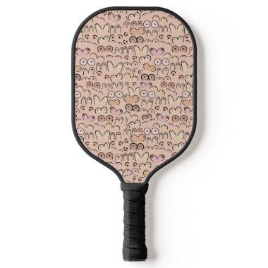 Neutral breast fun design pickleball paddle