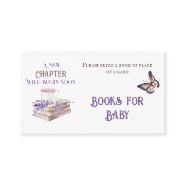 New Chapter Begin Brunch Diaper Raffle Baby Shower Enclosure Invitations