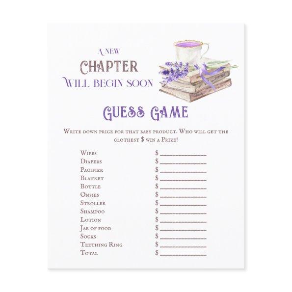 New Chapter Begin Lavender Brunch Baby Shower Game