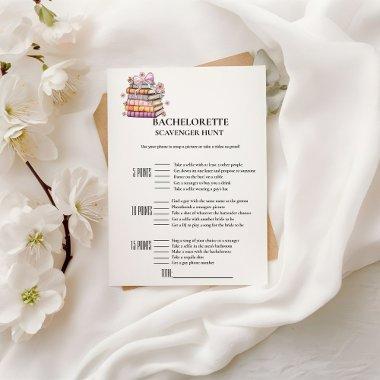 New Chapter Book bachelorette Scavenger game