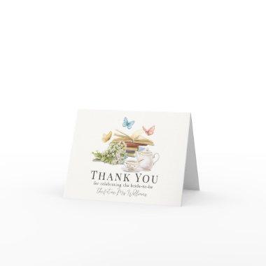 New Chapter Book Butterfly Floral  Thank You