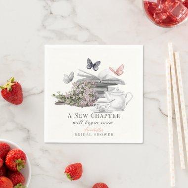 New Chapter Book Butterfly Pink  Napkins