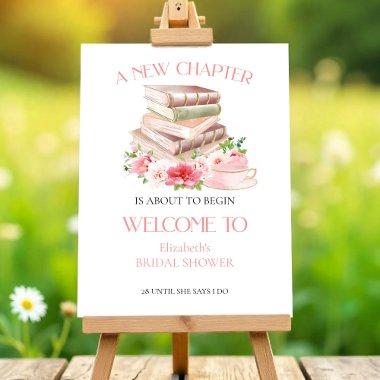New Chapter Tea & Books  Welcome Sign
