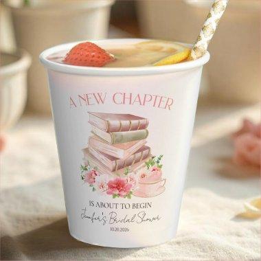 New Chapter | Tea & Books Watercolor  Paper Cups