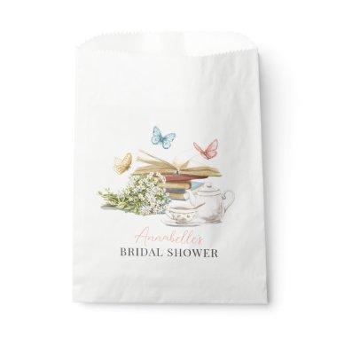 New Chapter Tea Set Butterflies Book Bridal Shower Favor Bag
