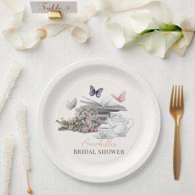 New Chapter Tea Set Pink Book  Paper Plates