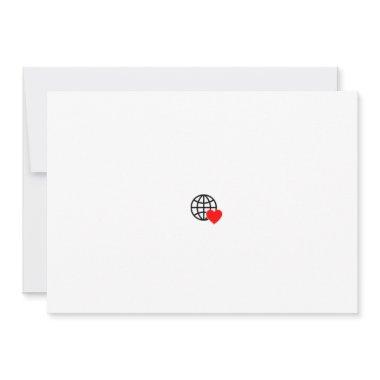 New personalize Text Logo Flat Invitations