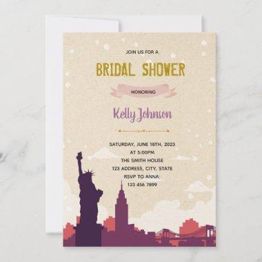 New York city bridal shower bacheloretteinvitation Thank You Invitations