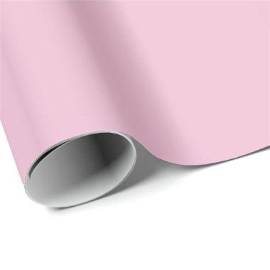 Nosegay Light Pink Solid Color Print, Blush Wrapping Paper