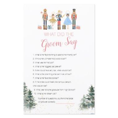 Nutcracker Christmas  What Groom Says