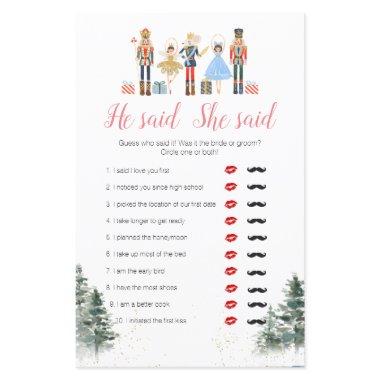 Nutcracker Holiday  He Said She Said