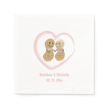 Nuts About Each Other Cute Wedding Bridal Shower Napkins