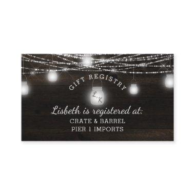 Oak Ridge Rustic Wood  Gift Registry Enclosure