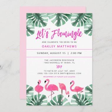 OAKLEY Let's Flamingle Tropical Bridal Shower Invitations