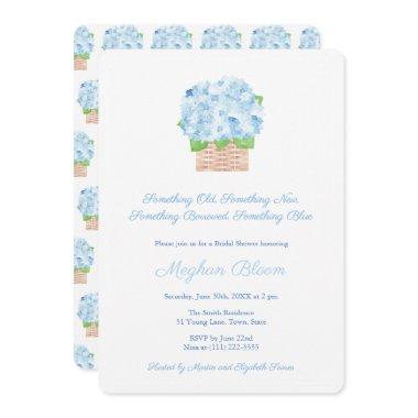 Ocean-Side Something Blue Theme Bridal Shower Invitations