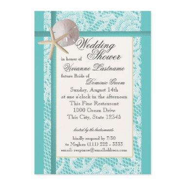 Ocean Theme Wedding Shower Invitations