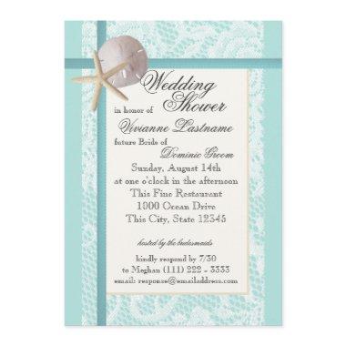 Ocean Theme Wedding Shower Invitations