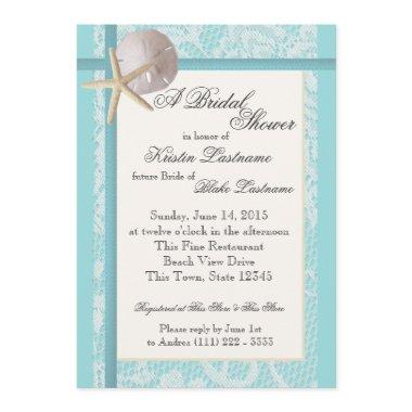 Ocean Theme Wedding Shower Invitations