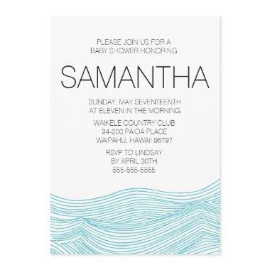 Ocean Waves Bridal or Baby Shower Invite