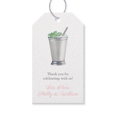 Off To The Altar Mint Julep  Favor Gift Tags