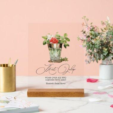 "Off to the Altar" Mint Julep Derby  Acrylic Sign