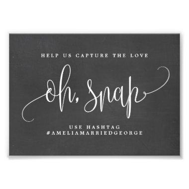 Oh Snap Instagram Sign Choose Your Size Chalkboard