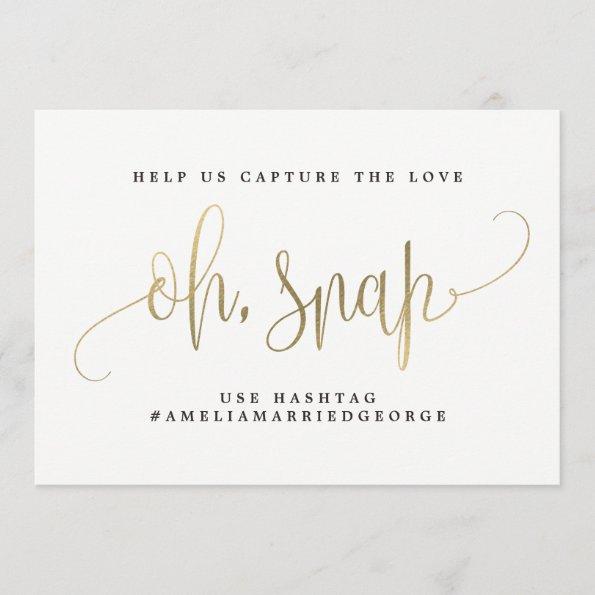 Oh Snap Instagram Sign - Lovely Calligraphy Invitations