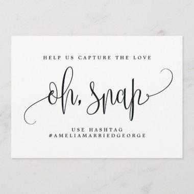 Oh Snap Instagram Sign - Lovely Calligraphy Invitations