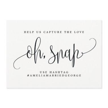 Oh Snap Instagram Sign - Lovely Calligraphy Invitations