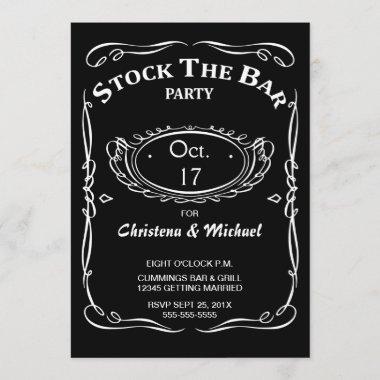 Old Fashioned Stock The Bar Shower Invitations