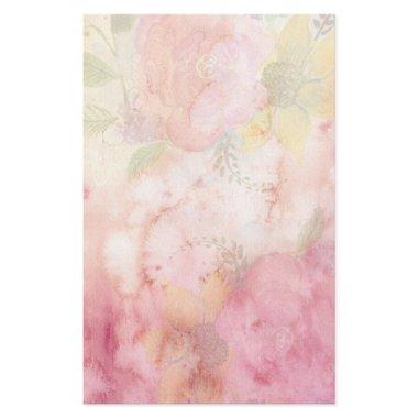 Old-Fashioned Vintage Watercolor Pastel Floral Stationery