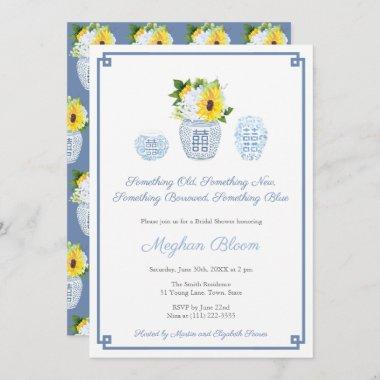 Old New Borrowed Blue Classic Wedding Shower Invitations