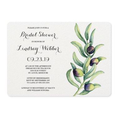 Olive Branch Bridal Shower Invitations