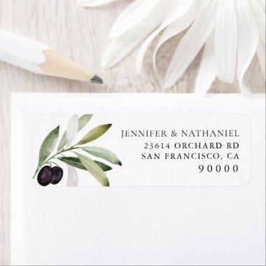 Olive Branch Return Address Label