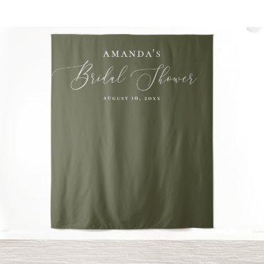 Olive green backdrop.  background Tapestry