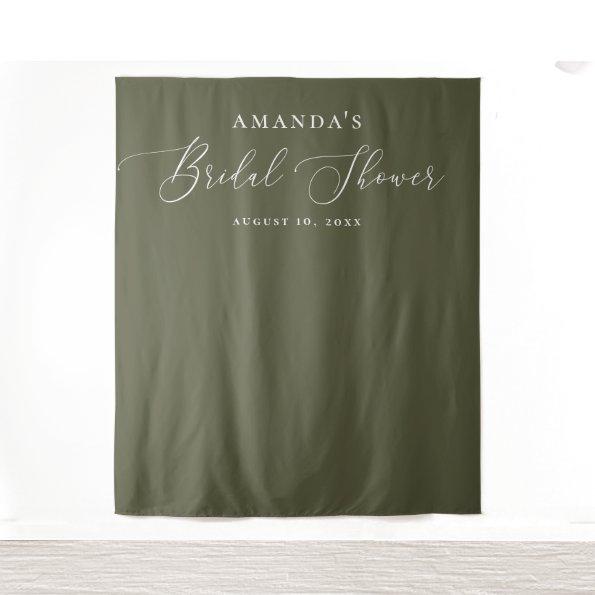 Olive green backdrop.  background Tapestry