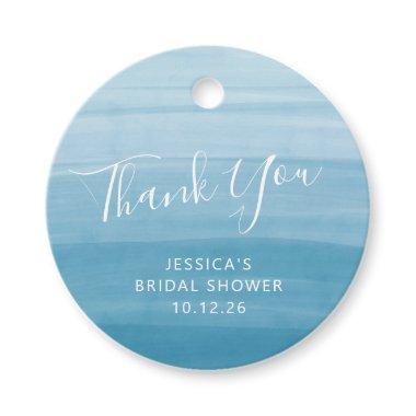 Ombre Gradient Dip Dye Ocean Blue  Favor Tags