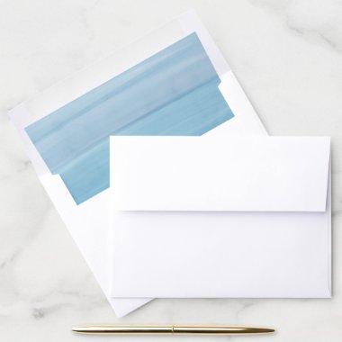 Ombre Gradient Dip Dye Ocean Blue Envelope Liner