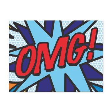 OMG Fun Retro Comic Book Pop Art Post