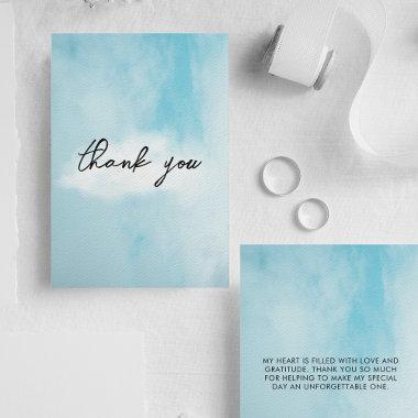 On cloud 9 Bridal Shower Dreamy Sky Thank You Invitations