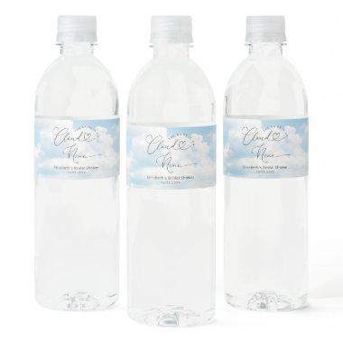 On Cloud Nine  Water Bottle Label