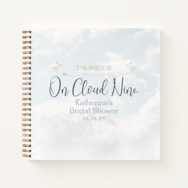 On Cloud Nine Elegant Bridal Shower Guest Book