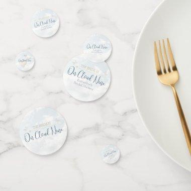 On Cloud Nine Elegant Modern  Table Confetti